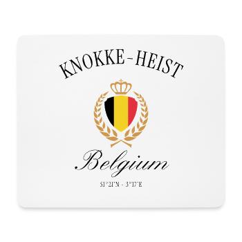 Couronne des armoiries de Knokke-Heist Belgium – Souvenir de voyage - Tapis de souris (format paysage) - blanc - Devant