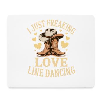 Line Dance Line Dancer Line Dancing Gift - Mouse Pad (horizontal) - white - Front