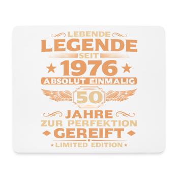 Absolut Einmalig 1976 – 50. Geburtstag Retro - Mousepad (Querformat) - Weiß - Vorne