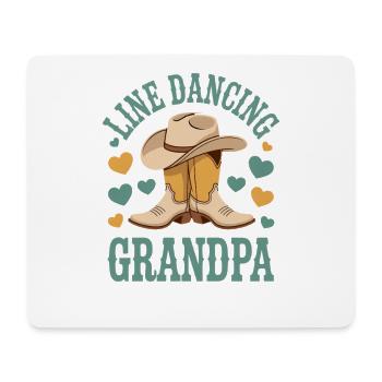 Line Dancing Grandpa Line Dance Line Dancer Gift - Mouse Pad (horizontal) - white - Front