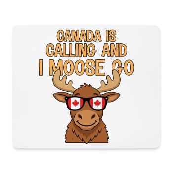 Kanada ruft und ich bin Elch gegangen - Mousepad (Querformat) - Weiß - Vorne