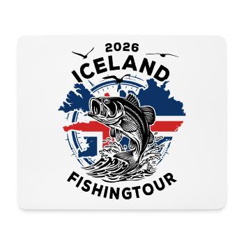 Iceland Fishingtour | 2026 Geschenk - Mousepad (Querformat) - Weiß - Vorne
