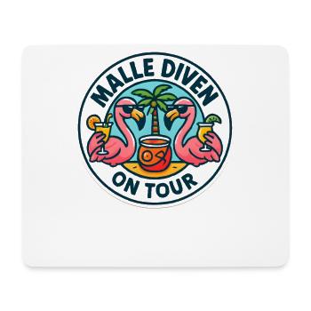 Malle Divas On Tour Women's Flamingo Mallorca Party - Mouse Pad (horizontal) - white - Front