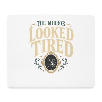 Spukspiegel, Verfluchter Spiegelgeist Im Spiegel, - Mousepad (Querformat) - Weiß - Vorne