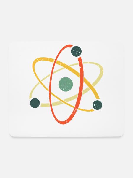 Cool Atom Art Biology Physics Chemistry Teacher - Mousepad (Querformat) - Weiß