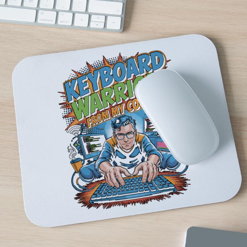 Remote Developer Keyboard Warrior Remote Coder Mouse Pad (horizontal)