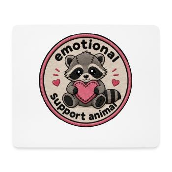 Kuscheltier-Waschbär Herzmotiv - Mousepad (Querformat) - Weiß - Vorne