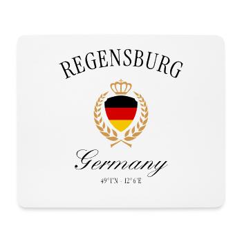 Regensburg Deutschland Wappen Krone – Reise Design - Mousepad (Querformat) - Weiß - Vorne