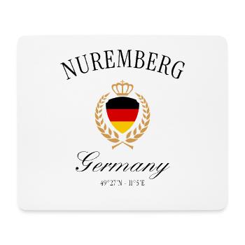 Nürnberg Wappen Krone – Franken Reise Souvenir - Mousepad (Querformat) - Weiß - Vorne