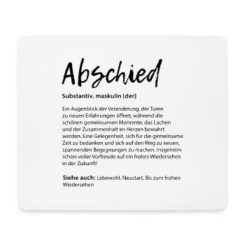 Abschied Definition Kollegen Job Abschiedsgeschenk - Mousepad (Querformat) - Weiß - Vorne
