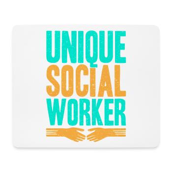 Social Worker Quote Unique Social Work - Mousepad (Querformat) - Weiß - Vorne