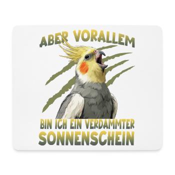 Nymphicus Hollandicus Cockatiel Papageienfreund - Mousepad (Querformat) - Weiß - Vorne