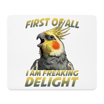 Cockatiel Parrot Pet Bird Australian Parakeet - Mouse Pad (horizontal) - white - Front