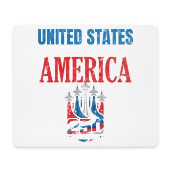 Conception du 250e anniversaire des États-Unis - Tapis de souris (format paysage) - blanc - Devant