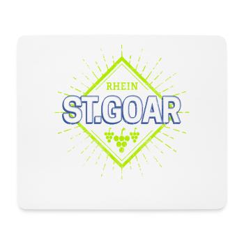 St. Goar am Rhein Retro Weintrauben Vintage Design - Mousepad (Querformat) - Weiß - Vorne