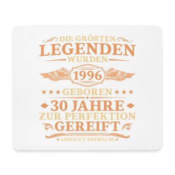 Größte Legenden 1996 geboren – 30. Geburtstag - Mousepad (Querformat) - Weiß - Vorne