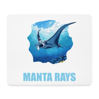 Rays Manta Rays - Mouse Pad (horizontal) - white - Front