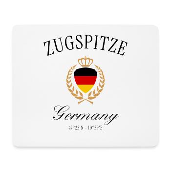 Zugspitze Deutschland Wappen Krone – Alpen Reise - Mousepad (Querformat) - Weiß - Vorne