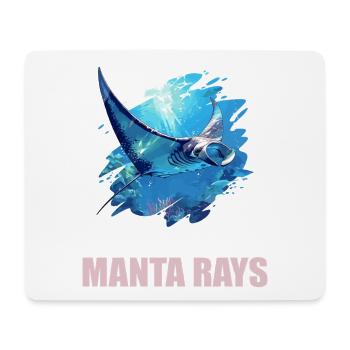Rays Manta Rays - Mouse Pad (horizontal) - white - Front