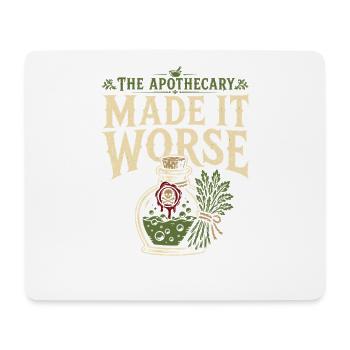 Schwarzer Tod, Pestdoktor, Pestrattengeschichte, - Mousepad (Querformat) - Weiß - Vorne