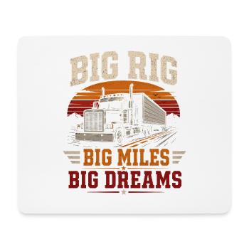 Truck Fahrer Lastwagen Fernfahrer Diesel LKW - Mousepad (Querformat) - Weiß - Vorne