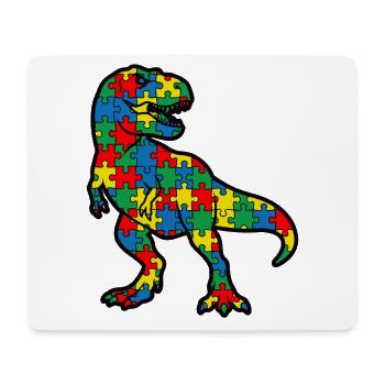 Autismus-Dinosaurier-T-Rex-Kind - Mousepad (Querformat) - Weiß - Vorne