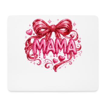 Mama Glitter Leopard Blumen Muttertag Geschenk  - Mousepad (Querformat) - Weiß - Vorne
