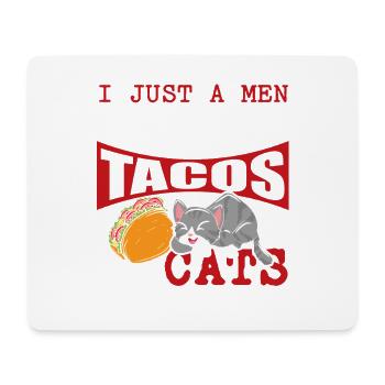 Taco Dog Dog Owner Tacos Puppy Dog - Mouse Pad (horizontal) - white - Front