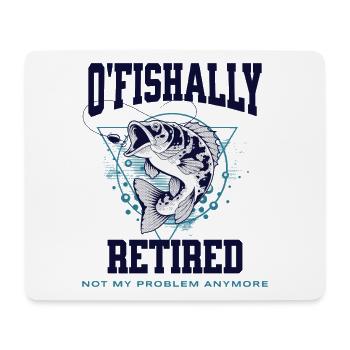 Ofishally Zurückgezogene Fischerei - Mousepad (Querformat) - Weiß - Vorne
