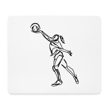 Joueur de volley-ball - Tapis de souris (format paysage) - blanc - Devant