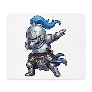 Kids Dabbing Knight Ren Faire Medieval - Mouse Pad (horizontal) - white - Front