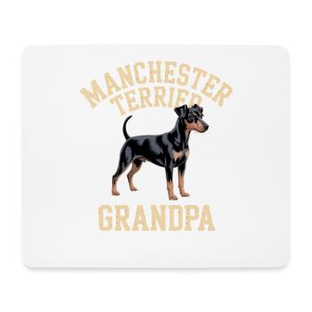 Manchester Terrier Grandpa Gift - Mouse Pad (horizontal) - white - Front