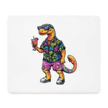 Dinosaur brontosaurus Comic Summer - Mouse Pad (horizontal) - white - Front