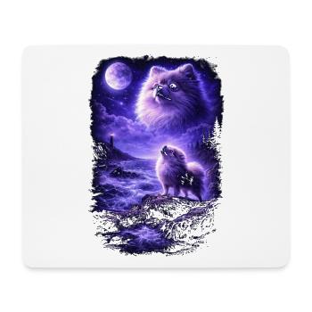 Dog Mom Dog Dad - Mouse Pad (horizontal) - white - Front