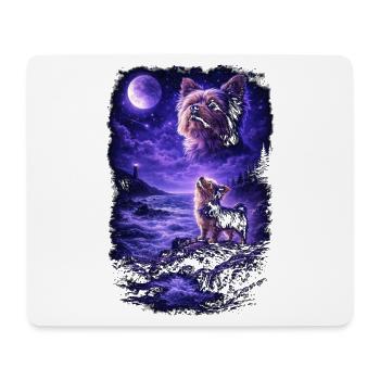 Dog Mom Dog Dad - Mouse Pad (horizontal) - white - Front