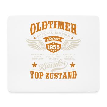 Oldtimer Juni 1956 | Geburtstag Geschenk - Mousepad (Querformat) - Weiß - Vorne