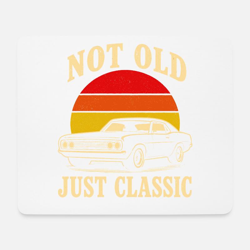 Nicht Alt, Nur Klassisch - Mousepad (Querformat) - Weiß