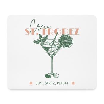France Voyage de vacances à la plage des filles - Tapis de souris (format paysage) - blanc - Devant