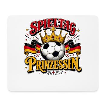 Spieltag Prinzessin Fußballglanz - Mousepad (Querformat) - Weiß - Vorne