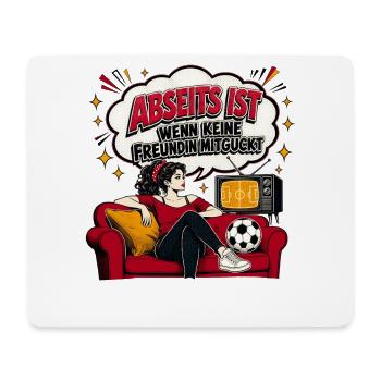 Abseits ist Retro Couch Pop-Art - Mousepad (Querformat) - Weiß - Vorne