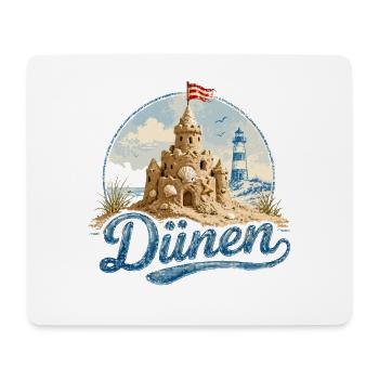 Dünen Sandburg Leuchtturm Nordsee Ostsee - Mousepad (Querformat) - Weiß - Vorne