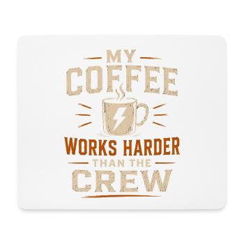 Lineman Humor Power Cable Coffee - Mouse Pad (horizontal) - white - Front