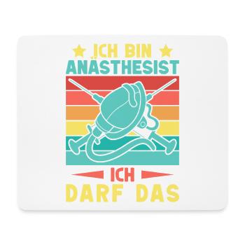 Anästhesist Ich Darf Das Anästhesie - Mousepad (Querformat) - Weiß - Vorne