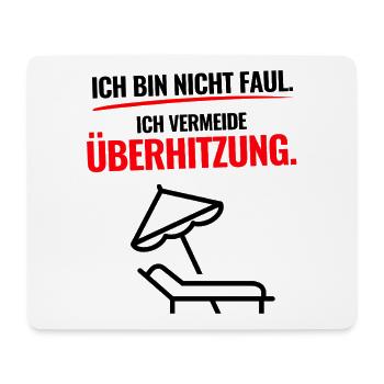 Überhitzung Aktiv - Mousepad (Querformat) - Weiß - Vorne