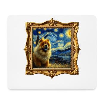 Chowchow Starry Night - Mouse Pad (horizontal) - white - Front