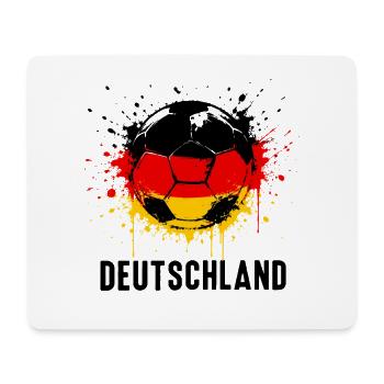 Deutschland Fussball Flagge Fan Motiv - Mousepad (Querformat) - Weiß - Vorne