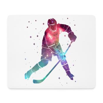 Eishockey Spieler Weltraum Kinder Eishockeyspieler - Mouse Pad (horizontal) - white - Front