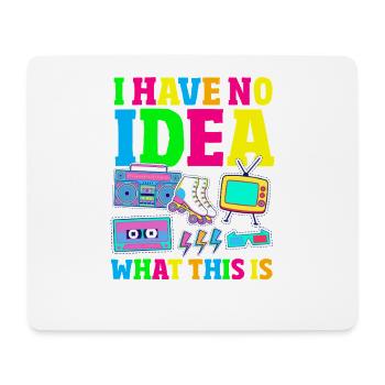 Retro Back to the 80s Vintage Design - Mousepad (Querformat) - Weiß - Vorne