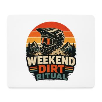 MTB Mountain Bike Downhill Weekend Dirt Ritual Bike - Mouse Pad (horizontal) - white - Front