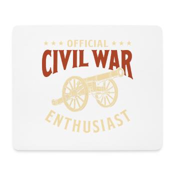 Official Civil War Enthusiast History - Mouse Pad (horizontal) - white - Front